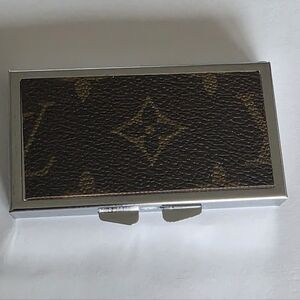 Upcycled Louis Vuitton 7 Day Pill Case And Mirror